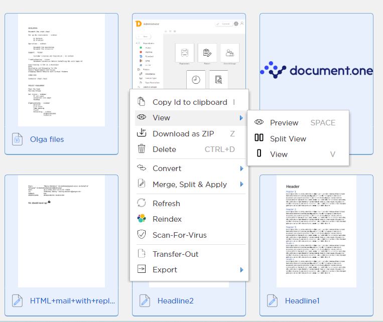 View multiple documents in the Web Reader